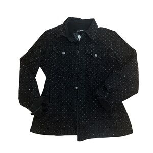 Steve Madden Black Jacket with White Dots